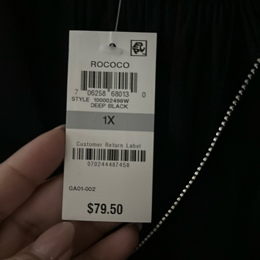 NWT - INC black sleeveless top